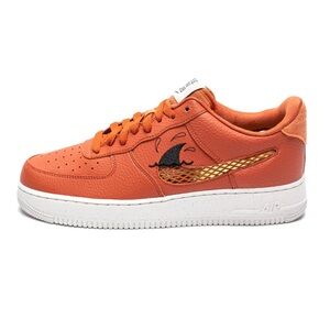 Nike Air Force 1 Shark Fin Low 07 LV8 Next Nature Sun Club Orange Sneaker Men 10